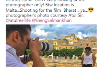 Bollywood Actor Salman Khan New Passion of Photography – See Picture