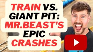 MrBeast's Train vs. Giant Pit: Insane Experiments of Epic Crashes